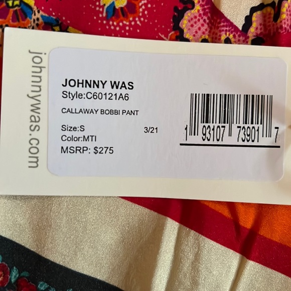 Johnny Was callaway Bobbi pants - Picture 2 of 2
